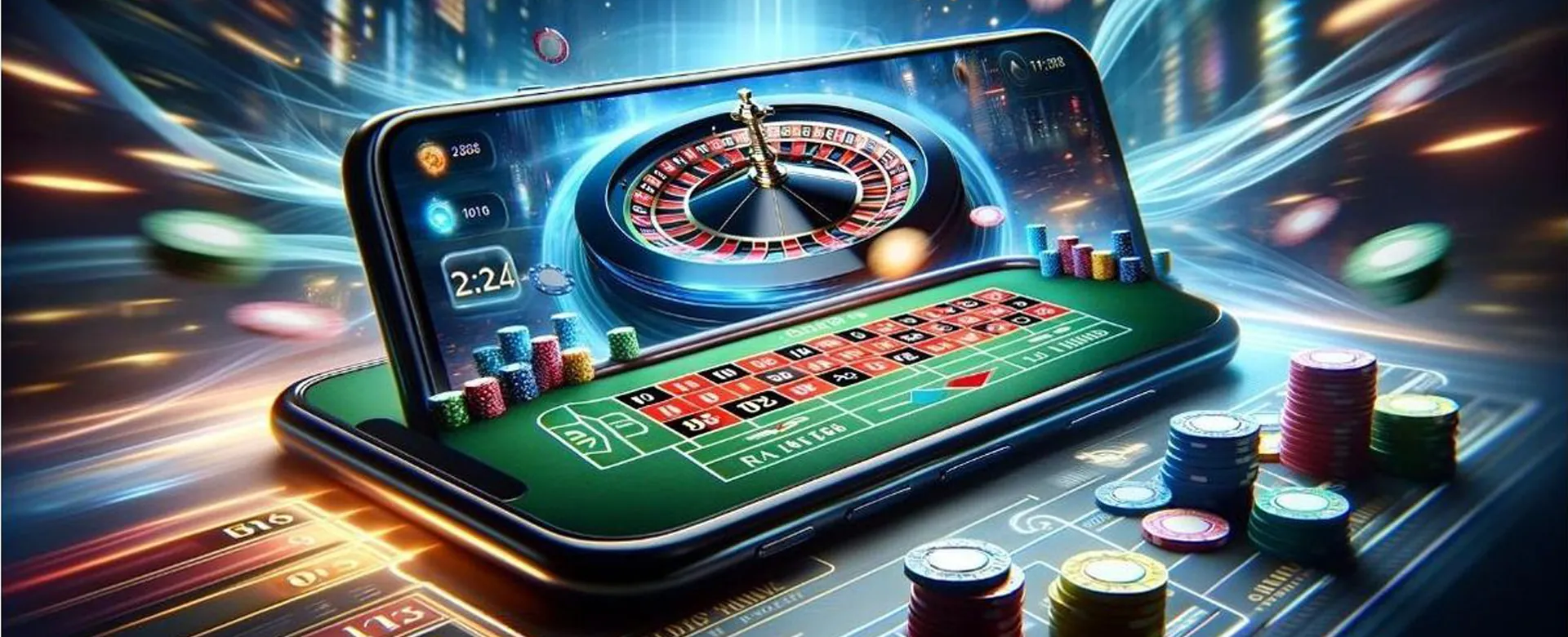 Exciting 8K8 Casino gaming experience with vibrant lights and slot machines.